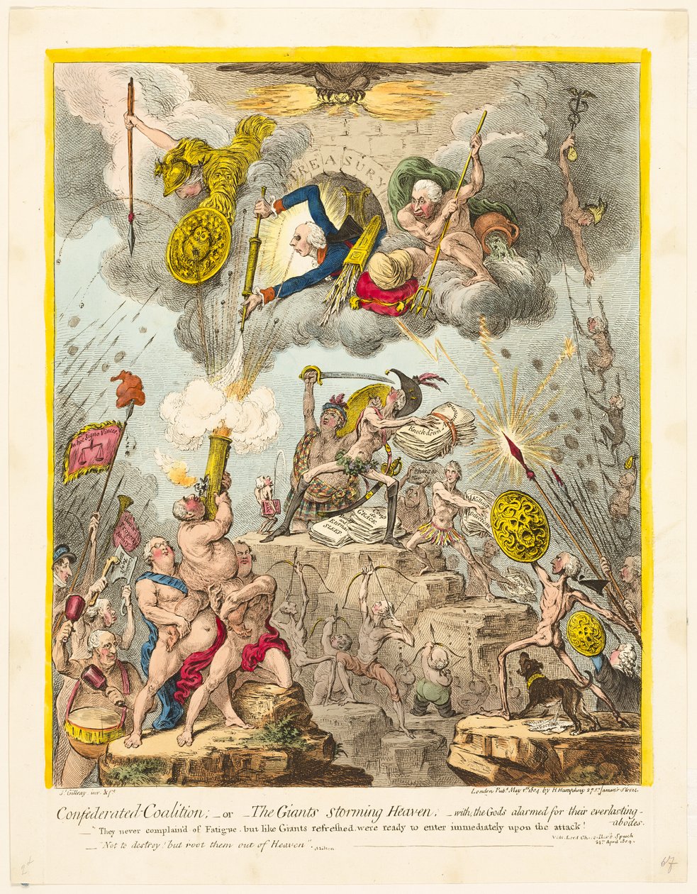 Coalizione confederata da James Gillray