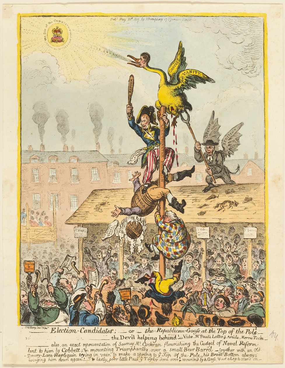 Candidati alle elezioni da James Gillray