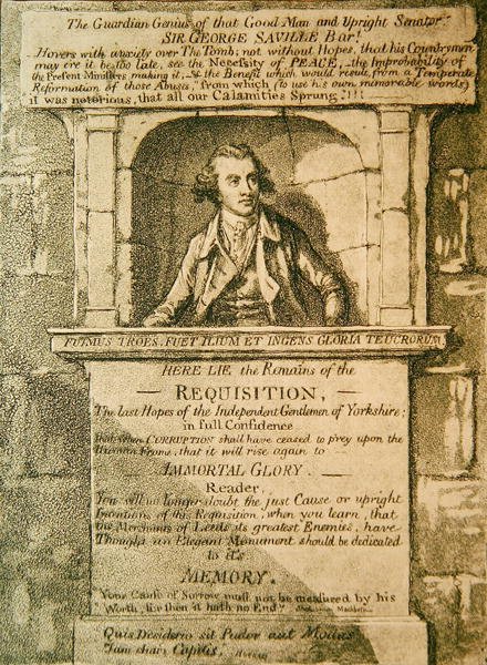 Qui giacciono i Resti della Requisizione da James Gillray