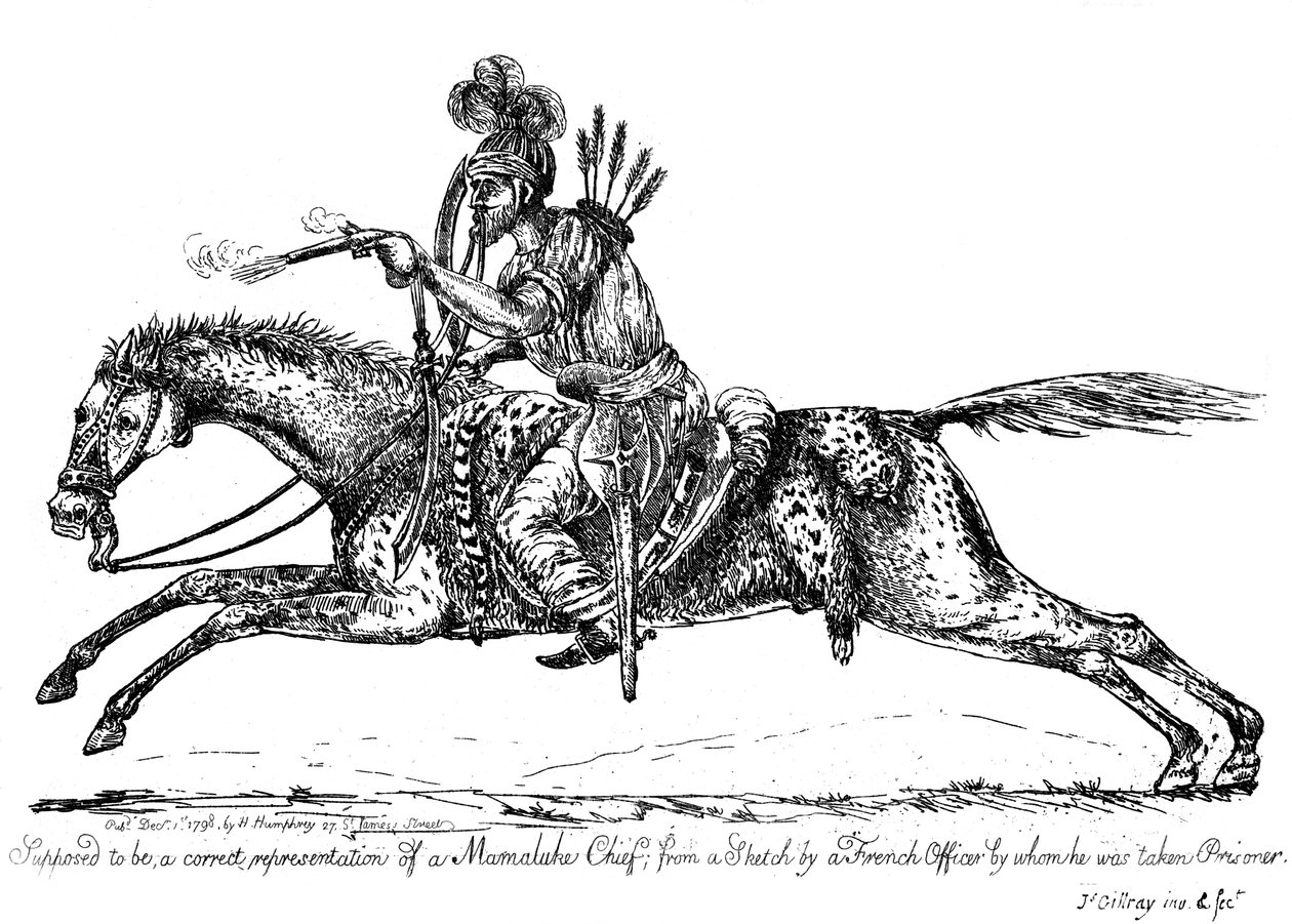 Capo Mamelucco, 1798 da James Gillray