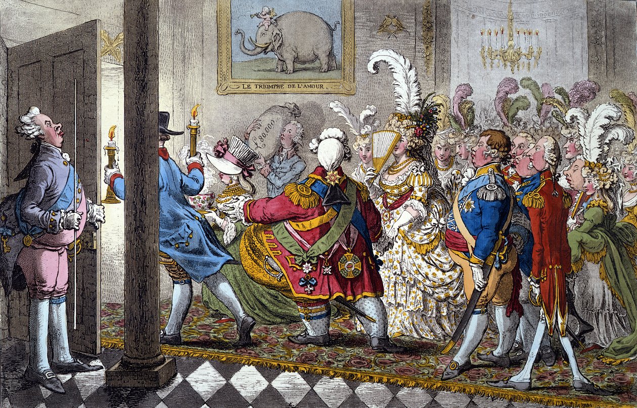 La notte nuziale da James Gillray
