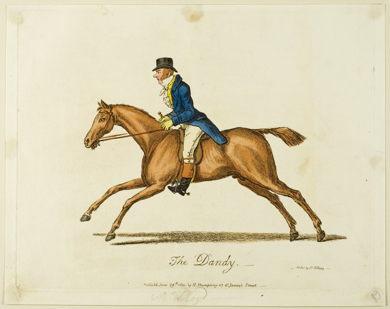 Il Dandy da James Gillray