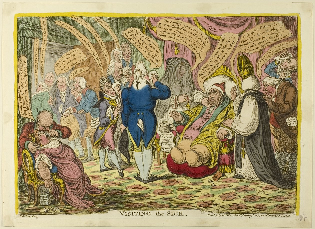 Visitare i malati da James Gillray