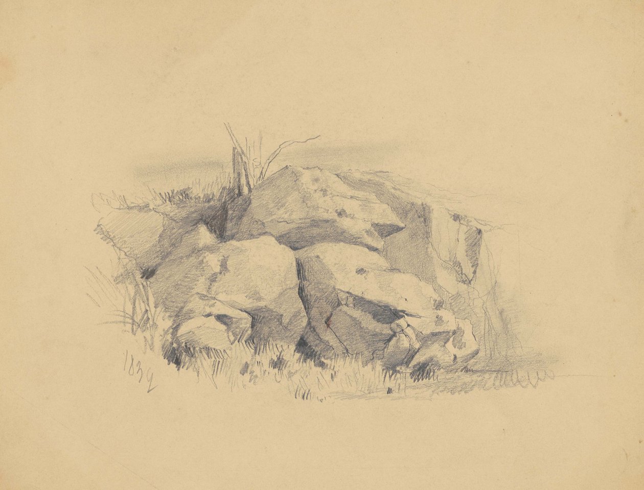 Rocce, 1839 da James Goodwin Clonney