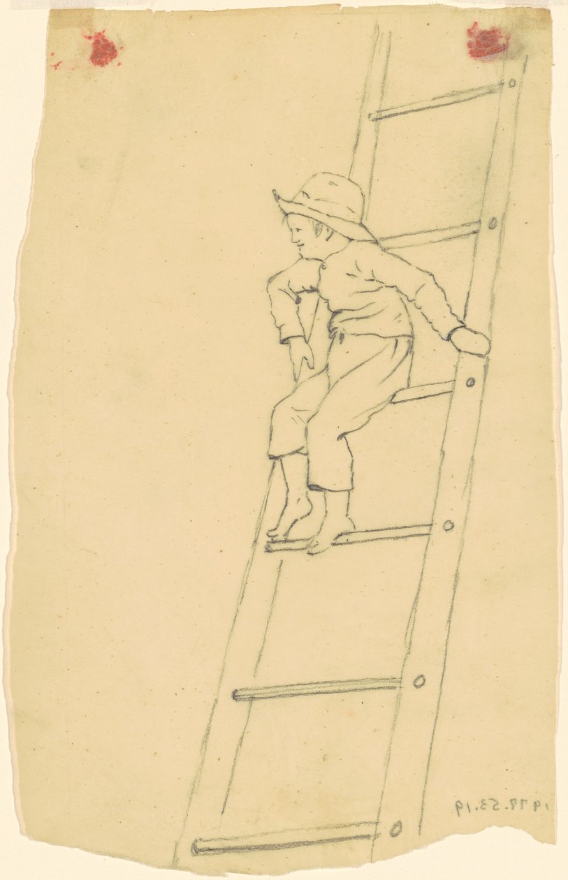 Ragazzo su una Scala da James Goodwyn Clonney