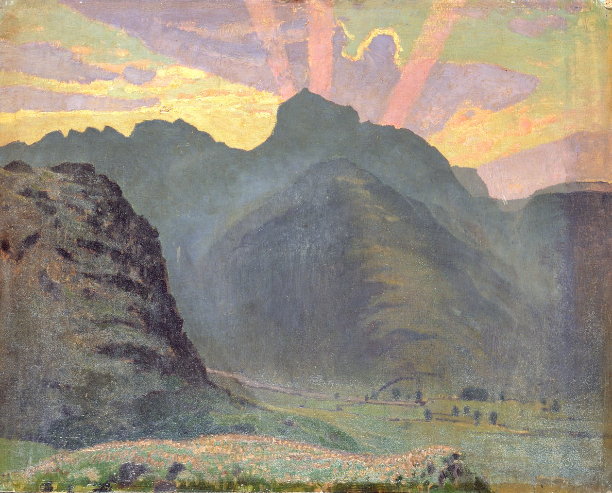 Alba nel Lake District, 1915 da James Hamilton Hay