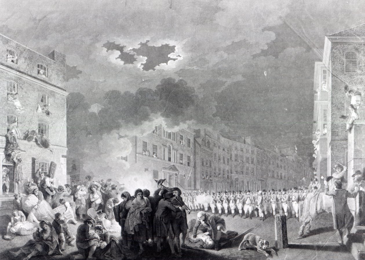Rivolta in Broad Street, giugno 1780 da James Heath