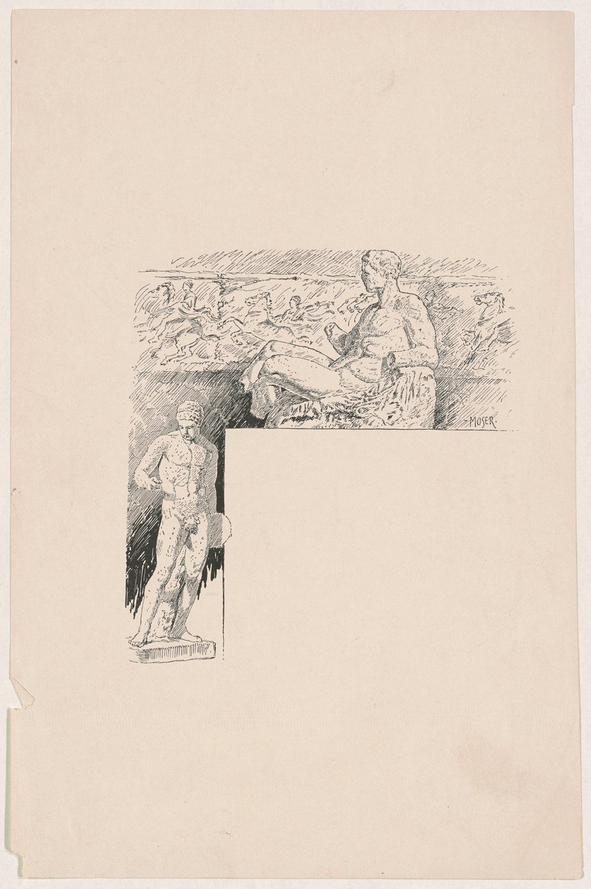 Calchi da sculture antiche: Il Partenone da James Henry Moser