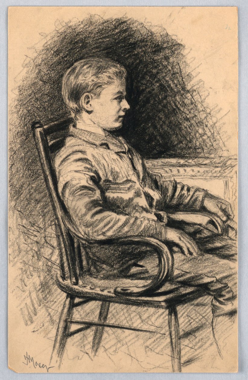Ritratto di un ragazzo da James Henry Moser