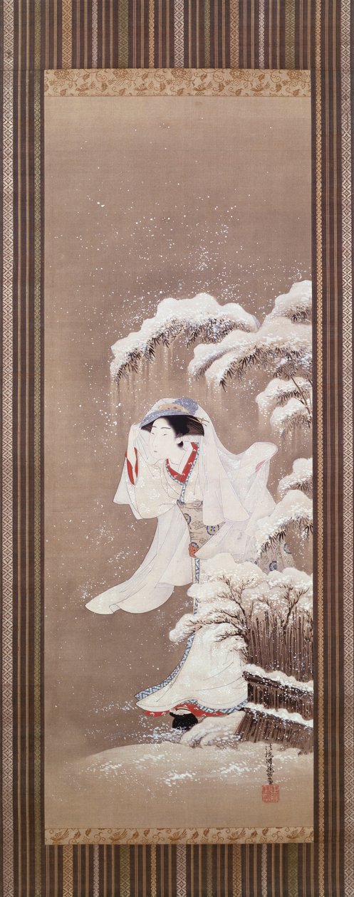 Una Bellezza nella Neve da James Jacques Joseph Tissot
