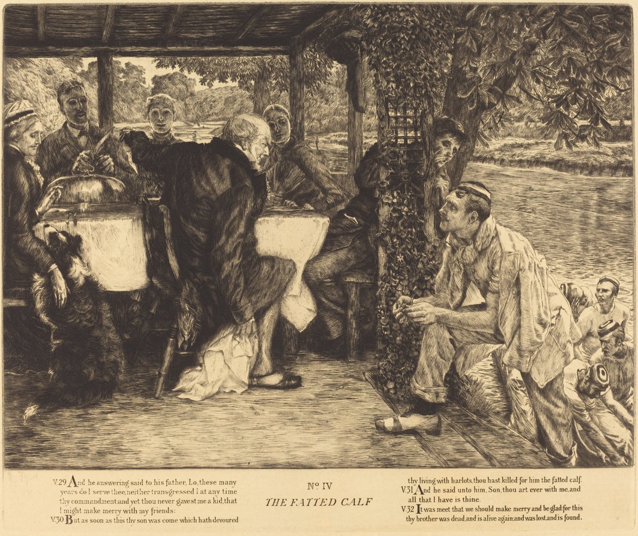 Il vitello grasso da James Jacques Joseph Tissot
