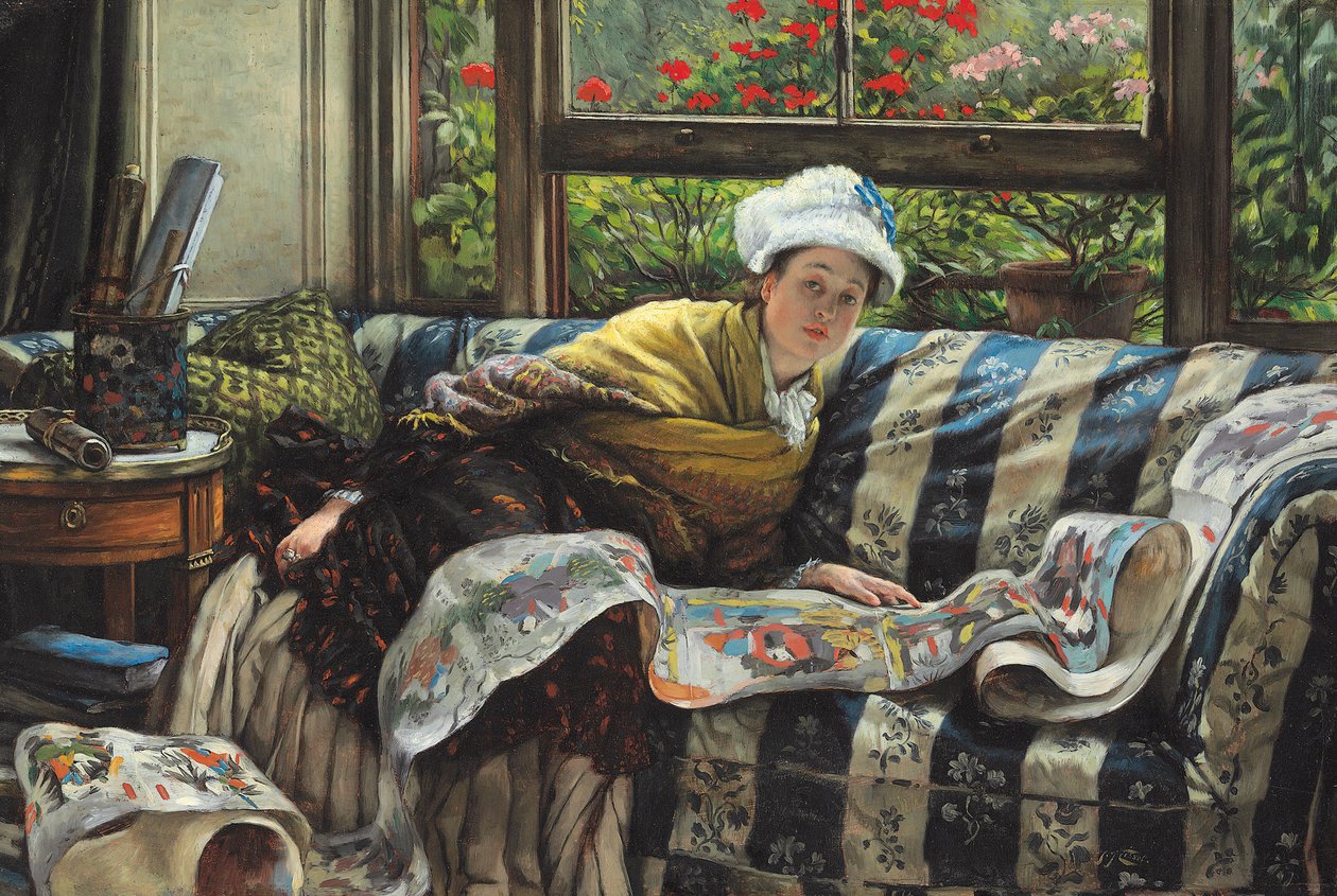 Il rotolo giapponese da James Jacques Joseph Tissot