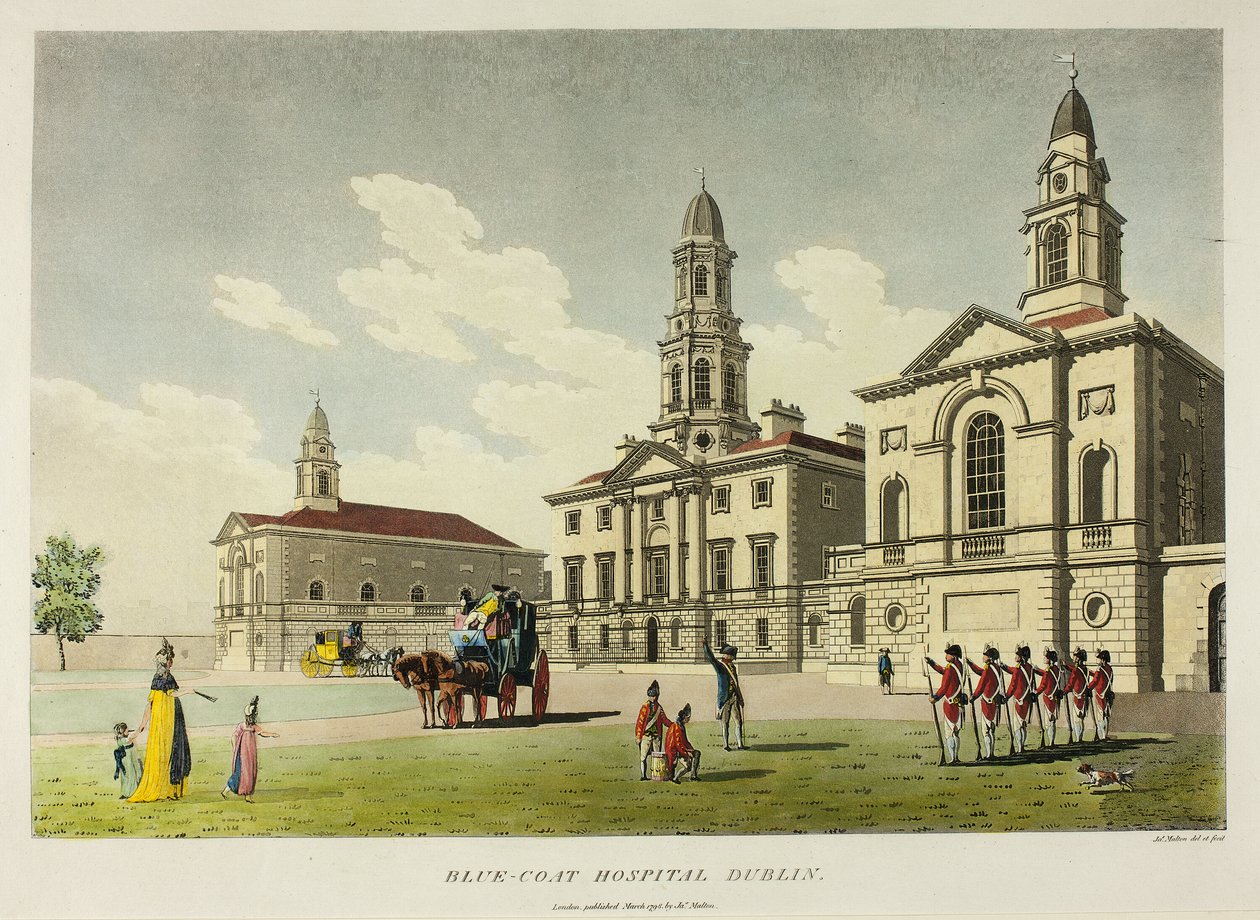 Ospedale Blue-Coat, Dublino da James Malton