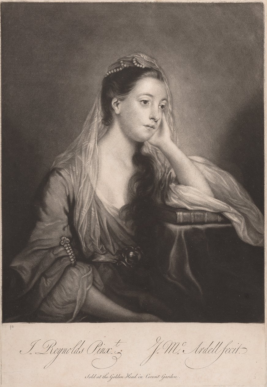 Miss Horneck da James McArdell