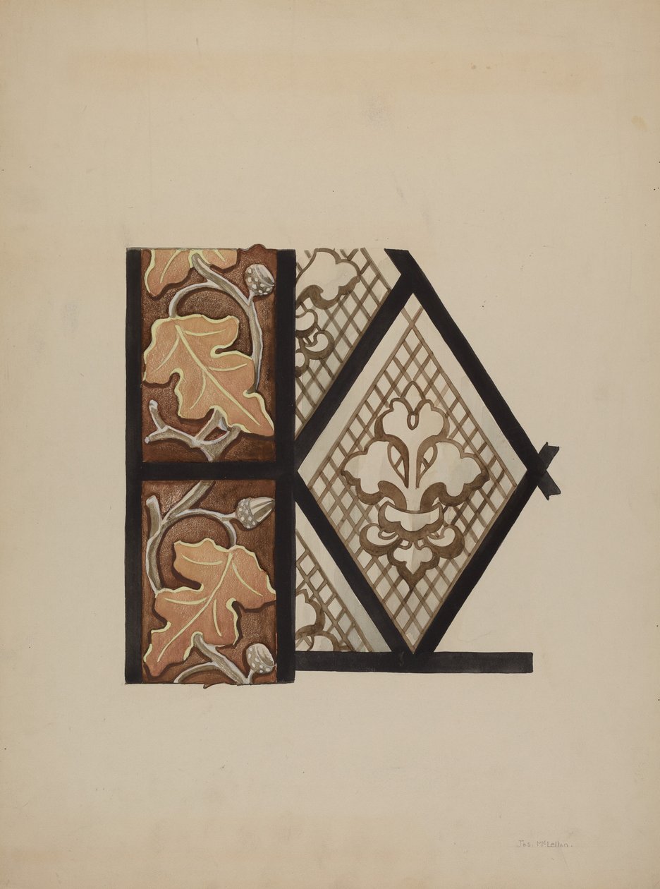Vetrata dipinta da James McLellan