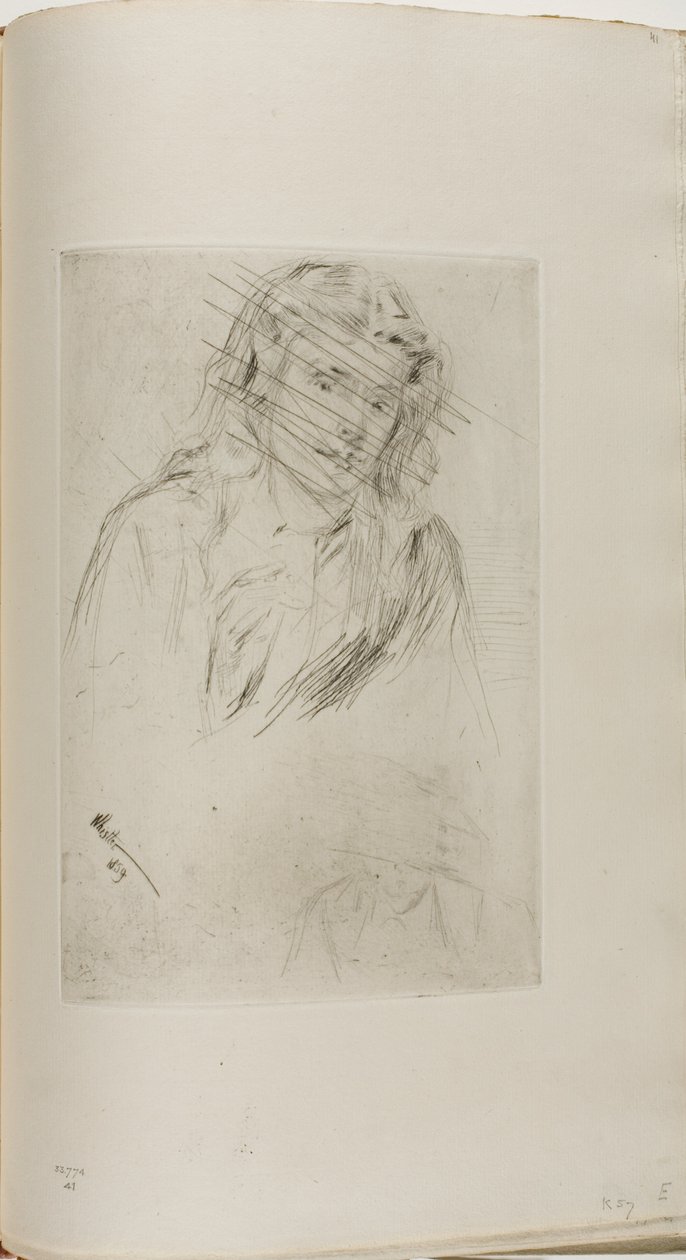 Testa piegata di Fumette da James McNeill Whistler