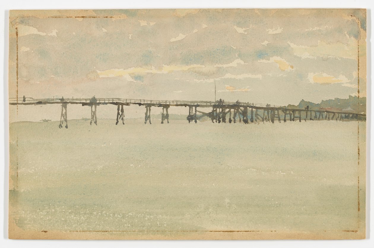 Grigio e argento–Molo, Southend da James Abbott McNeill Whistler