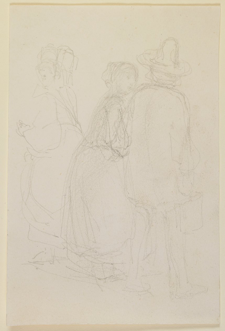 Gruppo di tre figure in piedi da James Abbott McNeill Whistler