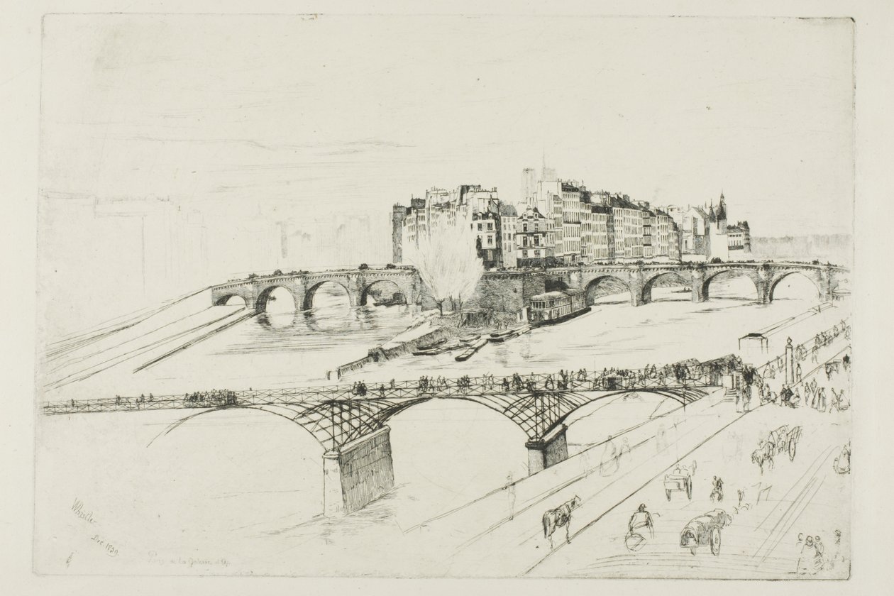 Isola della Cité, Parigi da James Abbott McNeill Whistler