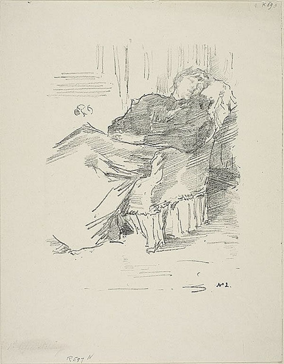 La bella dama addormentata da James Abbott McNeill Whistler