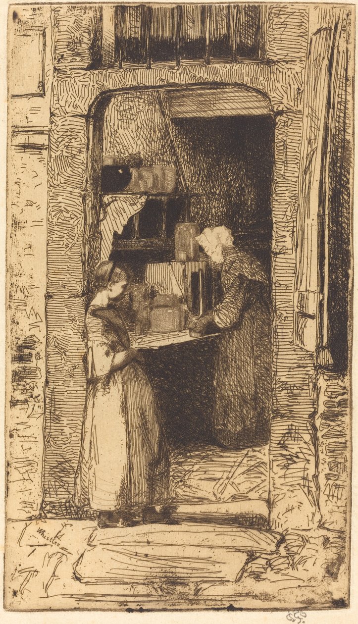 La venditrice di senape da James Abbott McNeill Whistler