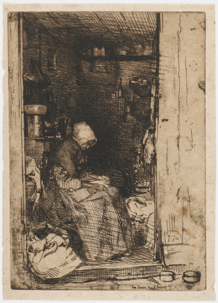 La vecchia con gli stracci da James Abbott McNeill Whistler