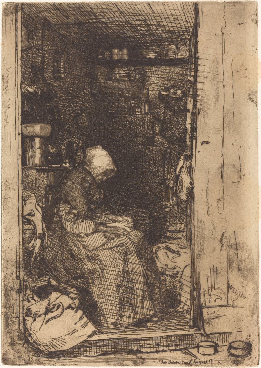 La vecchia con gli stracci da James Abbott McNeill Whistler