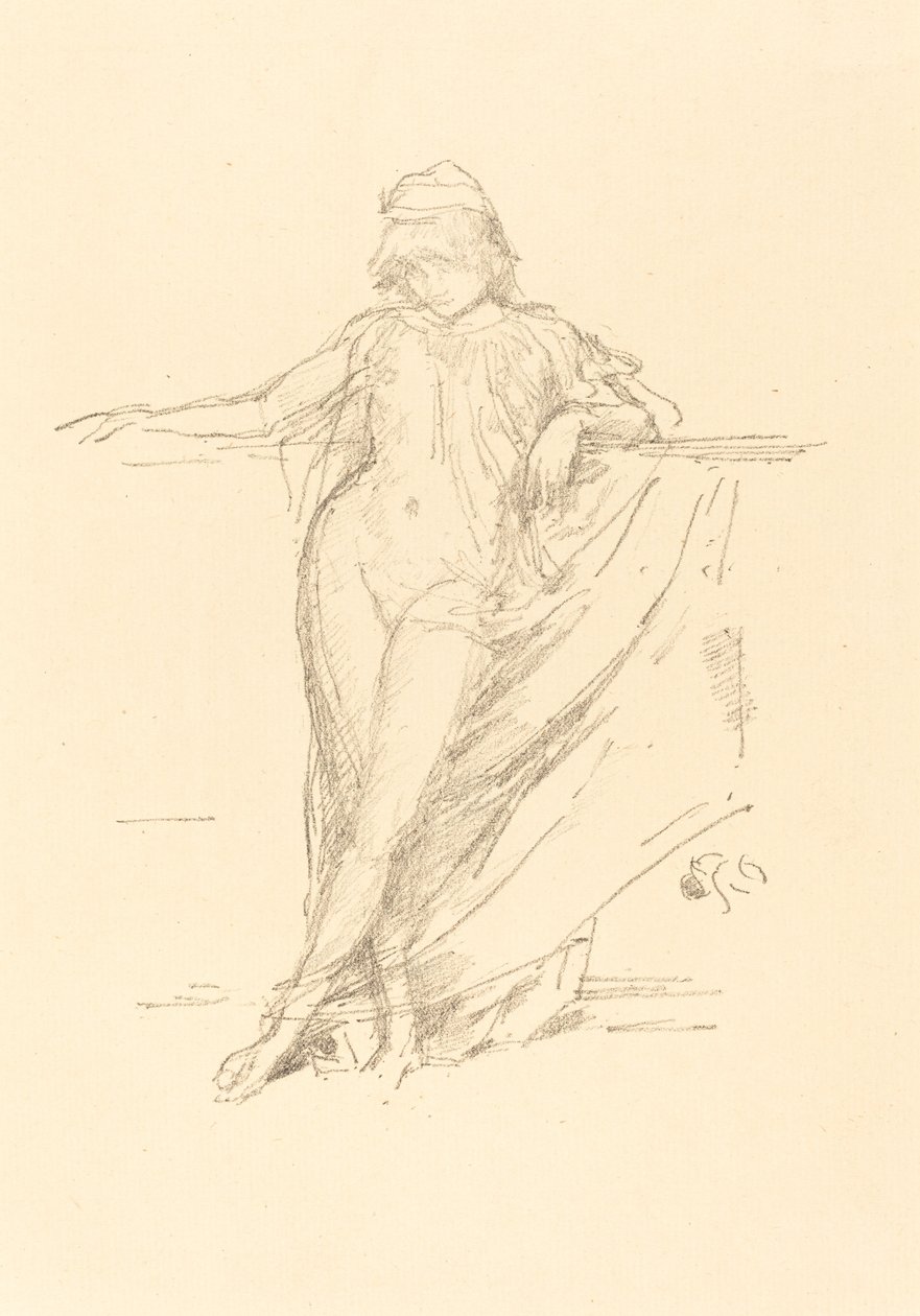 Piccola Figura Drappeggiata, Appoggiata da James Abbott McNeill Whistler