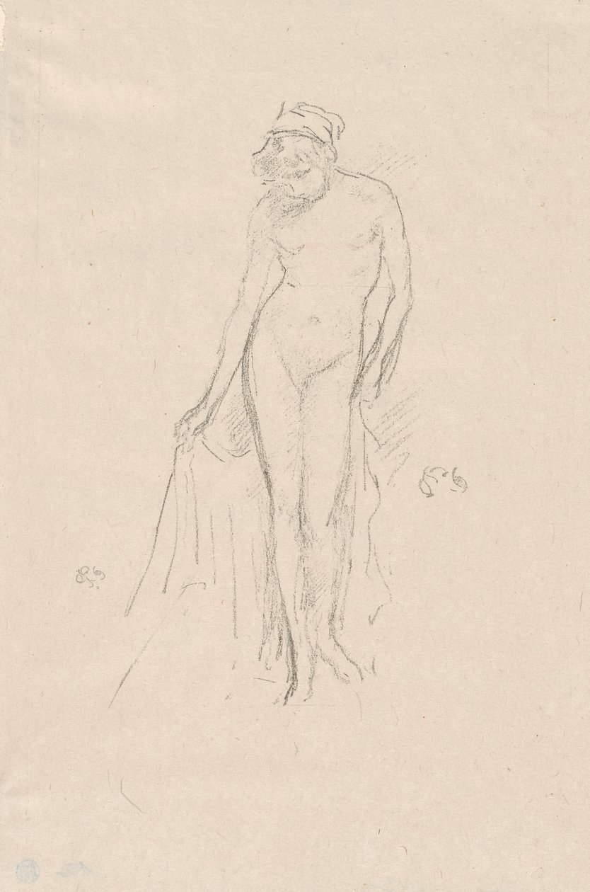 Modello nudo, in piedi da James Abbott McNeill Whistler
