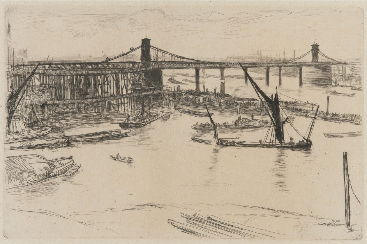 Vecchio ponte di Hungerford da James Abbott McNeill Whistler