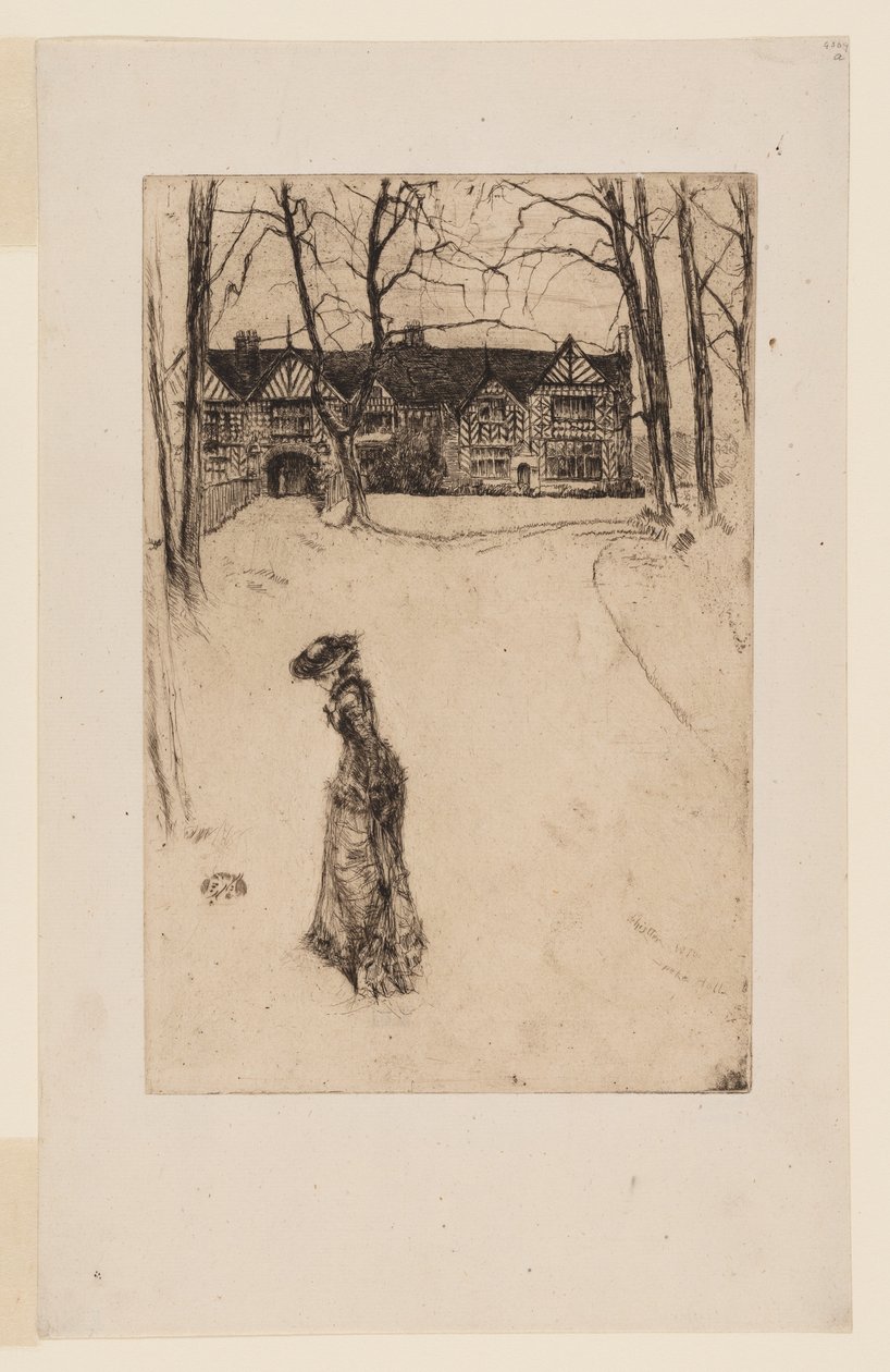 Speke Hall: Il viale da James Abbott McNeill Whistler