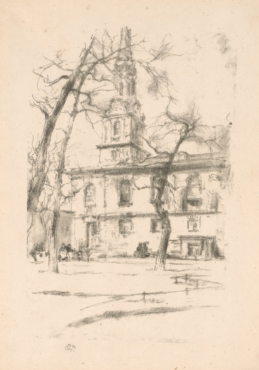 San Giles-in-the-Fields da James Abbott McNeill Whistler