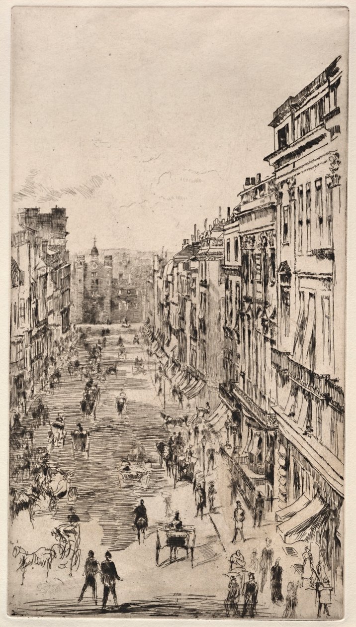 Via San Giacomo da James McNeill Whistler