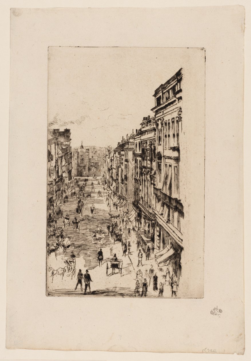Via San Giacomo da James McNeill Whistler