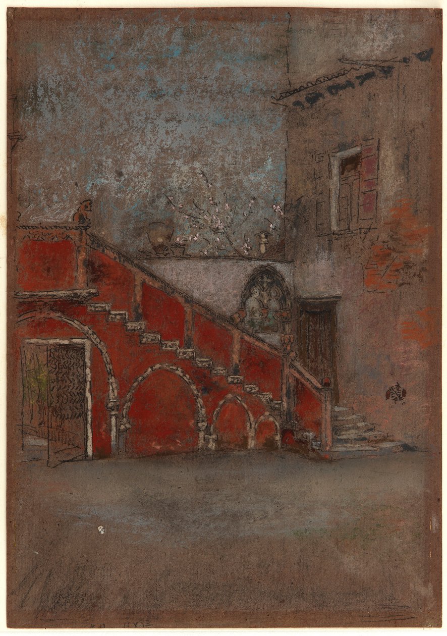 La scala: Nota in rosso da James Abbott McNeill Whistler