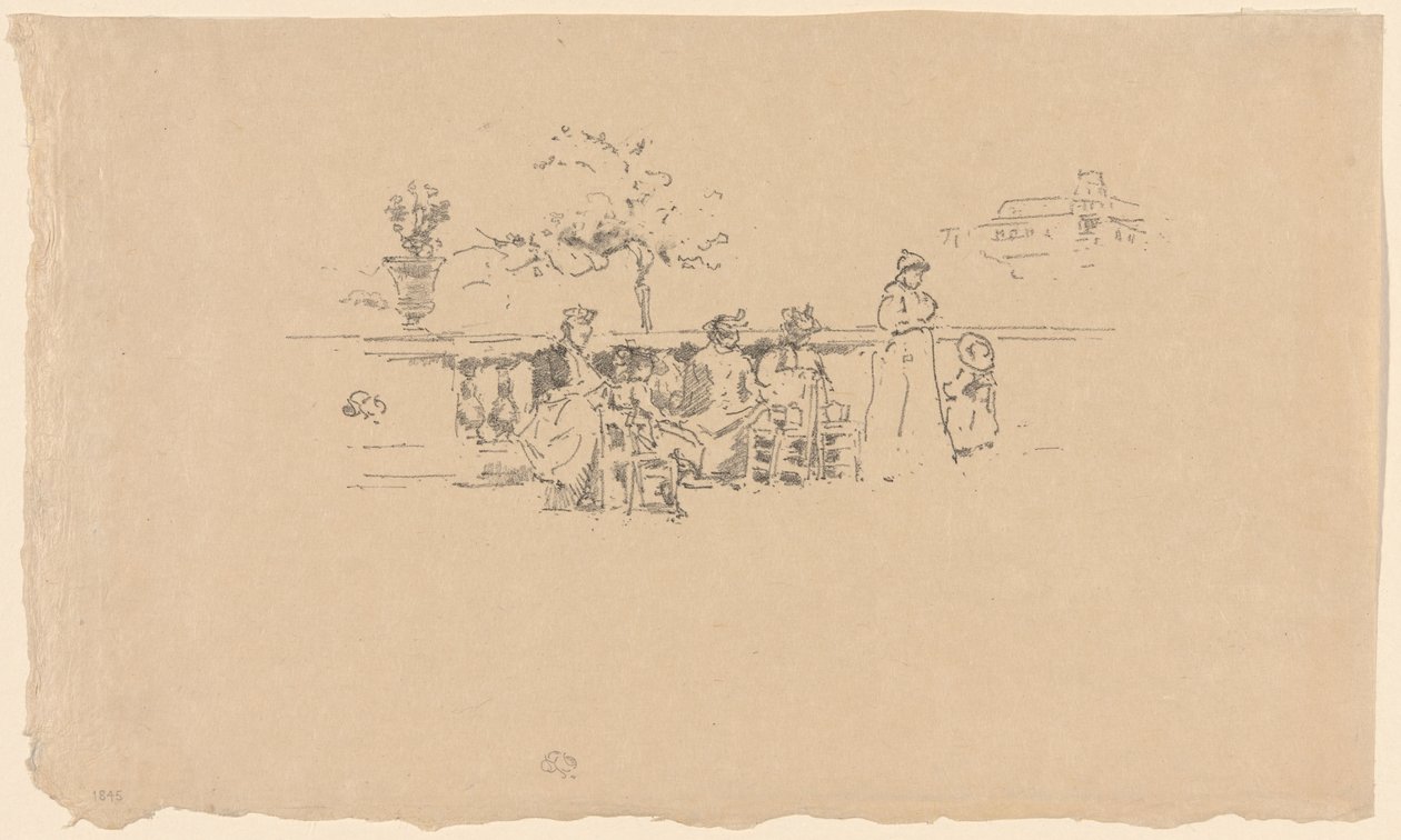 La terrazza, Lussemburgo da James Abbott McNeill Whistler
