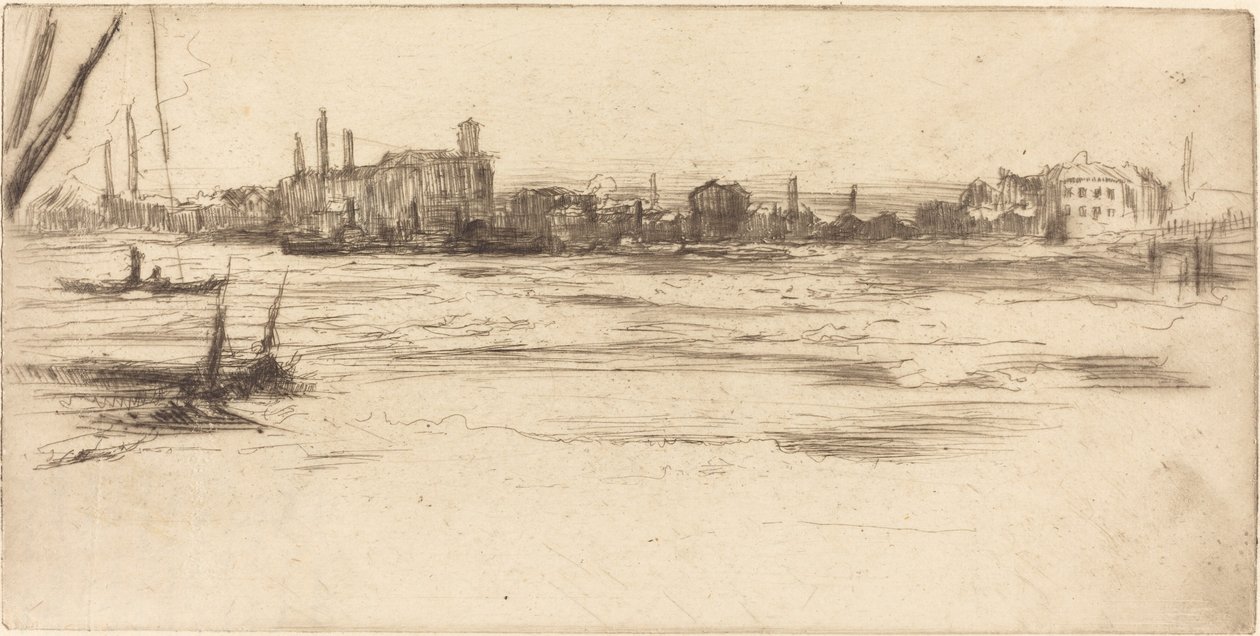Il Tamigi turbato da James Abbott McNeill Whistler
