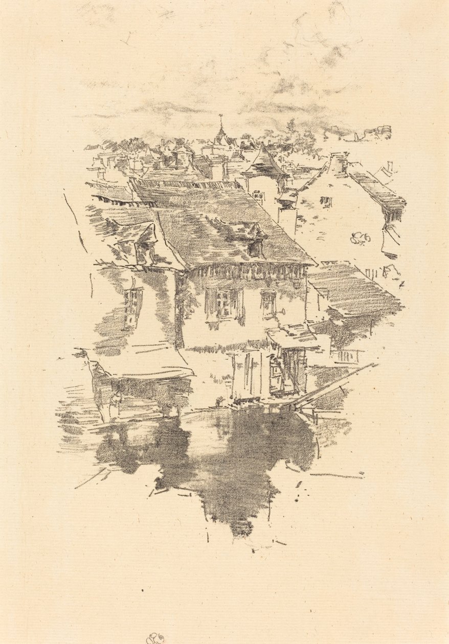 Vitré: Il canale da James Abbott McNeill Whistler