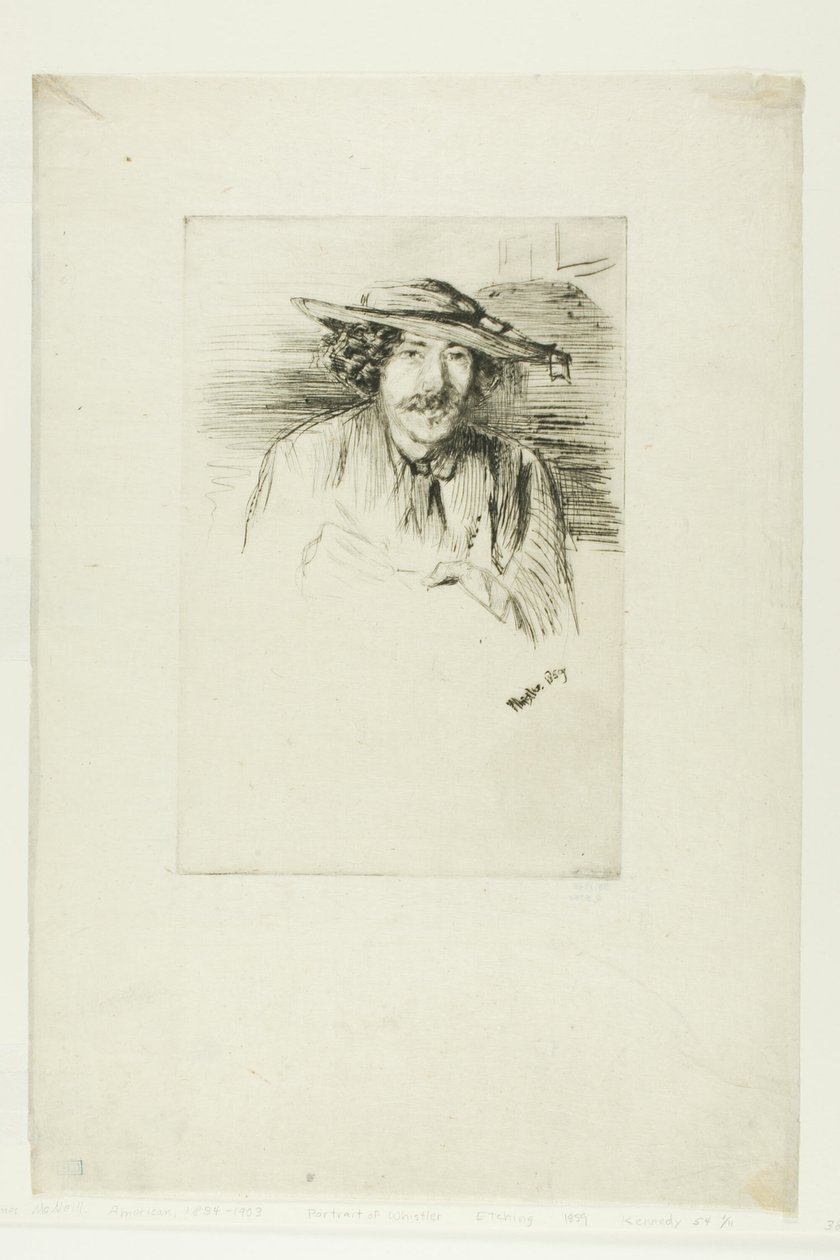 Whistler con un cappello da James Abbott McNeill Whistler