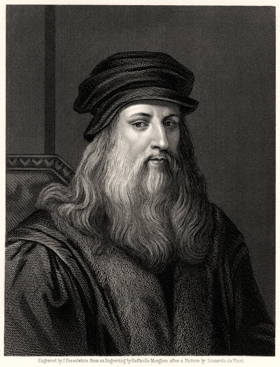 Leonardo da Vinci, XIX secolo da James Posselwhite