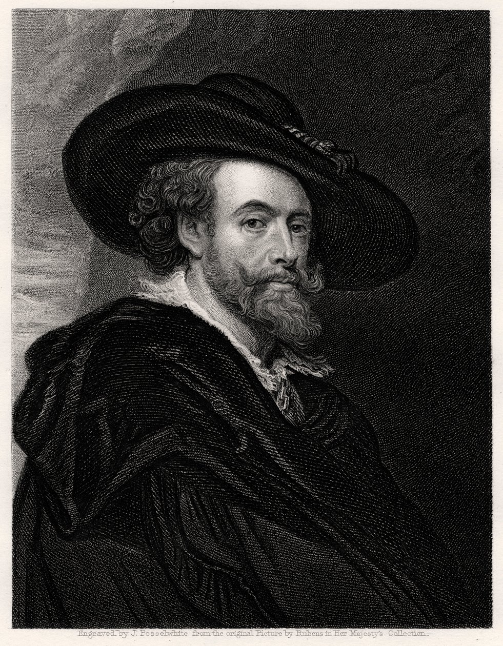 Peter Paul Rubens, artista fiammingo, XIX secolo da James Posselwhite