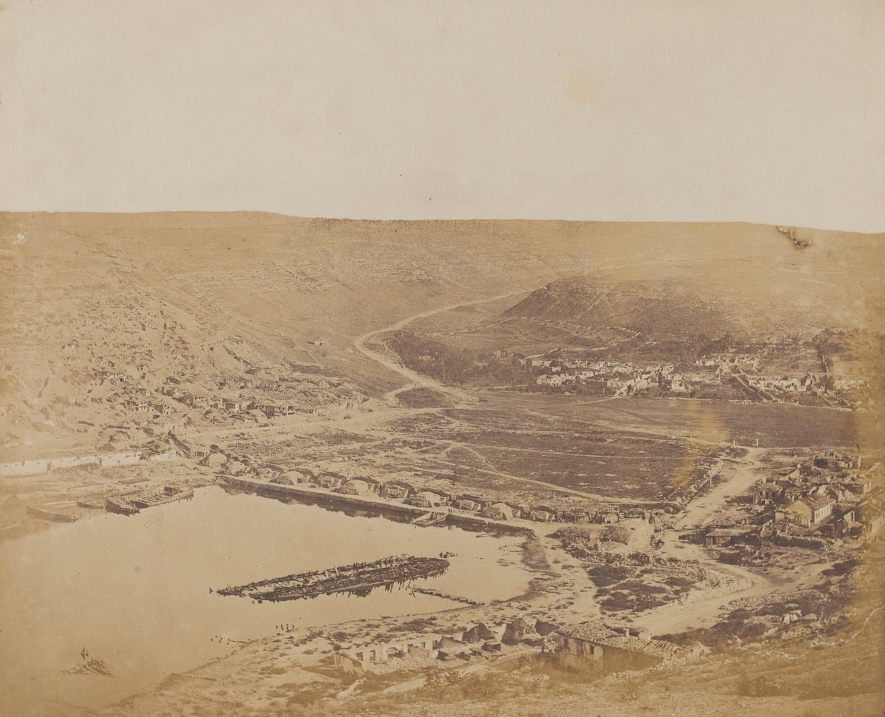 La Strada Woronzoff da Sebastopoli, 1855 da James Robertson