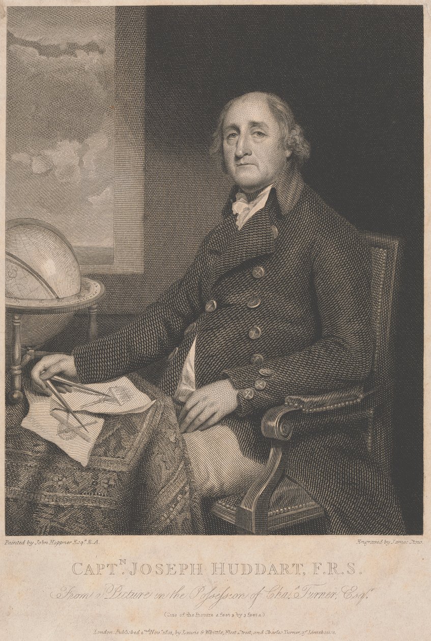 Capitano Joseph Huddart da James Stow