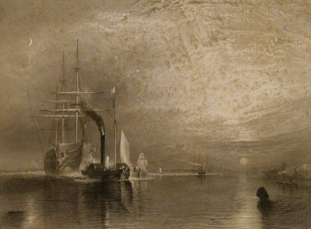 Il vecchio Temeraire da James Tibbitts Willmore