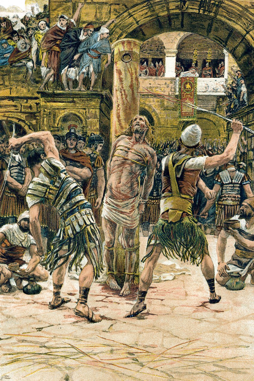 Gesù flagellato sul volto da James Tissot