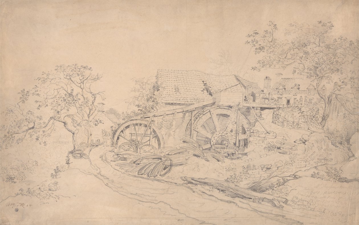 Mulino a filo di Mr. Thompson, Tintern da James Ward
