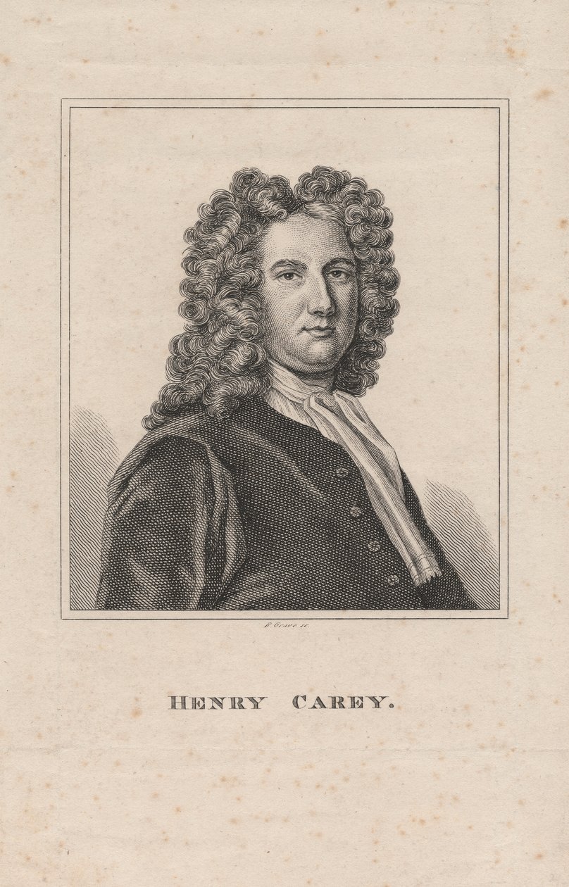 Henry Carey, inciso da R. Grave, c.1800 da James Wasdail