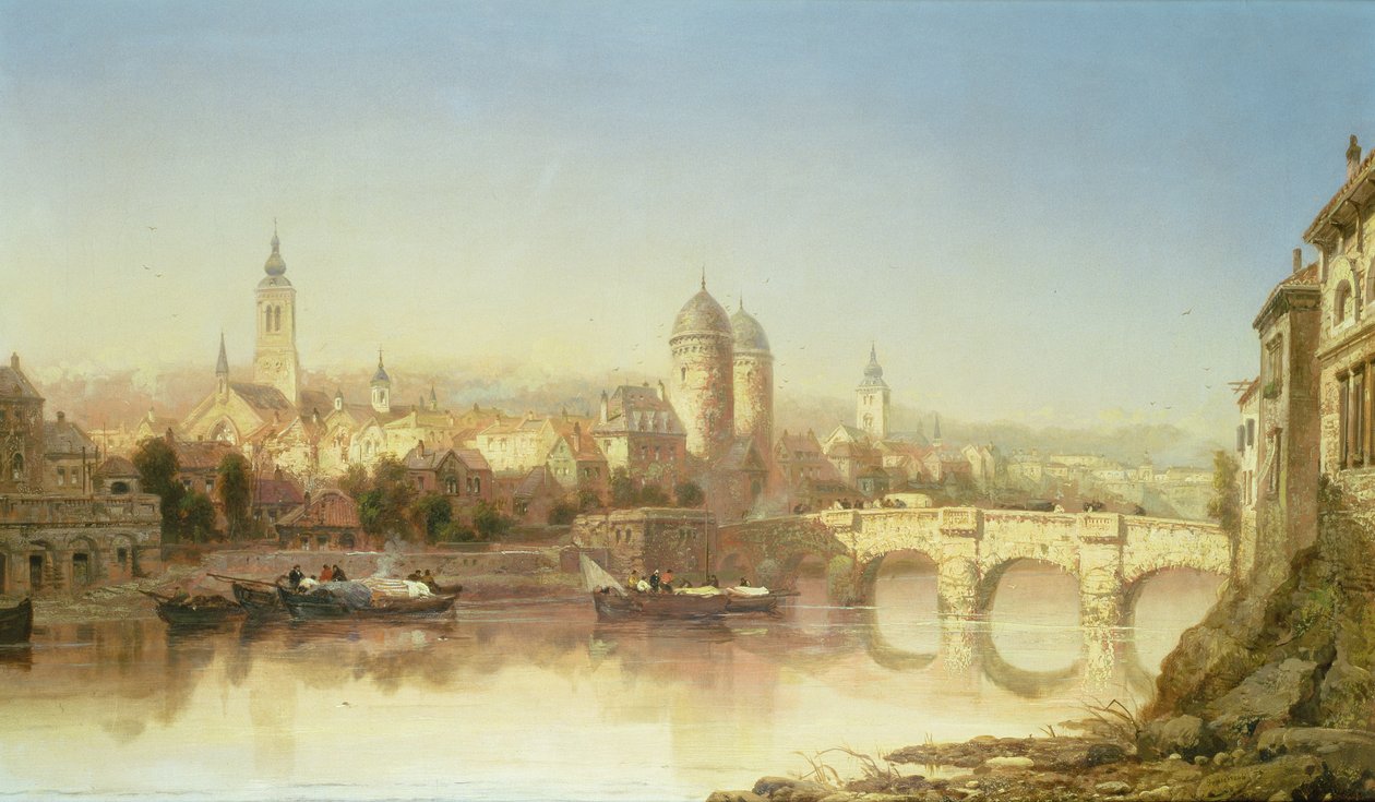 Veduta di Heidelberg, 1873 da James Webb