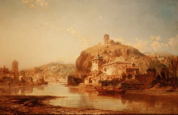 Castello Katz sul fiume Reno da James Webb