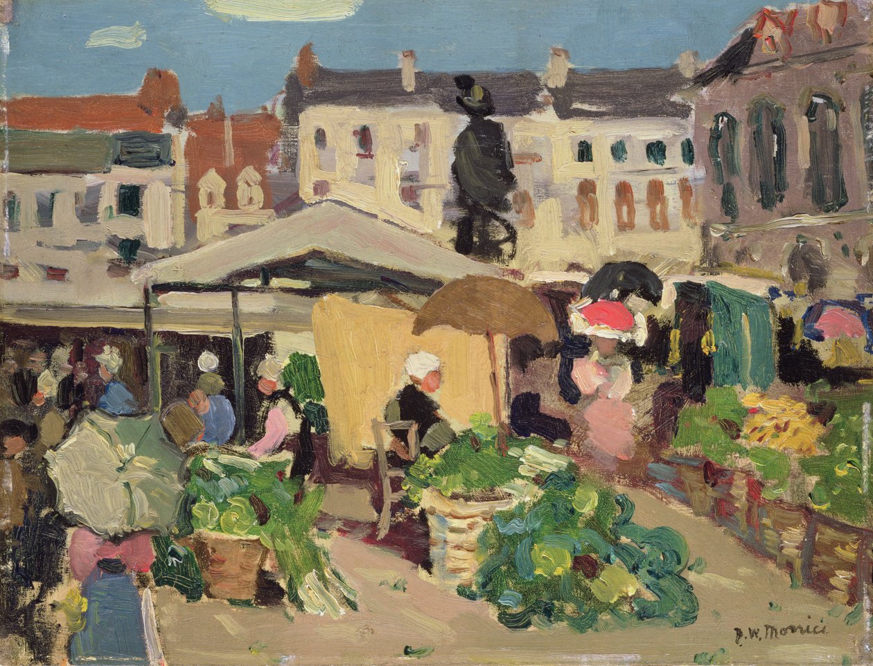 Scena di mercato da James Wilson Morrice